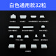 Liantuo Laptop Dust Plug USB Interface Dust Cover Apple Lenovo Dell Huawei Asus Universal Protective Cover Laptop Universal Dust Plug Transparent 32 PCs