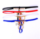 Men's sexy underwear for men's special temptation passion transparent free sexy open-end ring sexy thong white single size