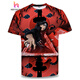 
Yamamori Nanshi 2025 short-sleeved Naruto anime series T-shirt 3D printed trendy casual tops Xiao Quan family photo TXU1504 S suitable for 80-90Jin [Jin equals 0.5 kg]