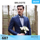 
Brloote/Barouite men's suit men's business casual slim wool suit top jacket New product 大直 180/100A