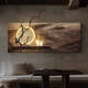 Pupanfeng Wohnzimmer Dekoration Gemälde Retro fühlen Sofa Hintergrund Wandhänge Malerei Einfaches Atmosphäre Teelaum Wandlampe Style C-Dead Holz Spring 12048c menschliche Körper Erfassungslampe Malerei Versorgung 220