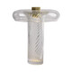 Pupan -Nachtlampe Dekorative leichte Luxusschreibtisch Lampe nordisch moderne einfache Glasdesigner Wohnzimmer Schlafzimmer Modell Zimmerlampe M1049 Rauchgrau Style Knopfschalter