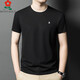 MONTAGUT short-sleeved T-shirt for men, mulberry silk traceless and non-iron men's T-shirt for summer casual loose round neck silk short-sleeved men KSP-J13576 gray M 165/M [recommended 100-115Jin [Jin equals 0.5 kg]]