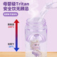 Thermos (Thermos) Kinderwasserbecher Special für Grundschüler, um Wasser für Männer und Mädchen Plastik Tritan tragbarer Strohhalm 620 ml Blau Captain Direct Drink Cup-6172 zu trinken