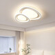 Opp Lighting (Opple) 2025 Nueva luz de sala 2025 Nuevo moderno sencillo creativo creativo sencillo dormitorio comedor de comedor luz rg1049 triángulo blanco 110*80 atenuación de tres colores