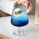 Glimmer ins style short-footed glass cocktail cup drink cup soda sparkling water cup drink bartending cup high-end short-footed rhombus cup 460ML 2 pieces