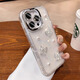 Mieyang Applicable to Apple 16promax mobile phone case iPhone 15 new rhinestone lens film 14pro pearl butterfly shell pattern 13 anti-fall 12 camera buttons all inclusive advanced [Solid color butterfly] AI camera buttons-Pearl rhinestone-with lens film iPhone 16pro