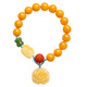 ADRIUS luxury high-end beeswax bracelet for women peony DIY Pixiu jade amber chicken oil yellow beaded bracelet beads 10mm beeswax round beads 10mm 14 pieces