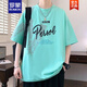 罗蒙（ROMON）2025新款青少年短袖t恤男夏季高初中学生帅气大童夏装上衣服 693黑色 2XL 约145-165斤可穿