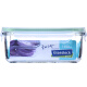 Jimang (Jimang) importiertes Glasschlossglas Lunchbox Mikrowellenheizung Bento Bowl Partition Kühlschrank Frische Box Dichtung 695ml Rechteck