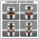 
BSITN stainless steel steamer three-layer 28cm household steaming bun pot thick steamer induction cooker gas stove general 1429