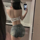 Ye Yu Tube Top, Beautiful Back Bra, No Invisible Wires, Strapless Seamless Bra, Non-slip Push Up Summer Thin Bra, Tube Top - Black + Black L (Recommended 100-115 Jin Jin is equal to 0.5 kg)