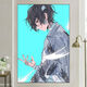 TVAJ2025 Hochdiffer Literary Master Wild Dog Diamond Malerei Full Diamond Neue Rahmenfreie kreative dekorative Malmalerei YS9898 Quadratische Diamant-Canvas 30x40 cm + Werkzeuge