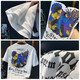 
Kurashi Ichiki imported fabric high-end short-sleeved T-shirt for men's trendy brand heavy breathable t-shirt loose anime printed half-sleeved top for men white JSW9905 M suitable for weight 95-108Jin [Jin equals 0.5 kg]