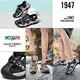 Outdoor sports sandals men's 2025 new summer outdoor wear wading shoes men's genuine leather non-slip beach shoes black-9898 38 standard sports shoe size