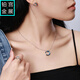 Gongzhan platinum gilt necklace ring pendant pt950 platinum wave wave earrings women's fashion round ring three-piece set pt950 platinum wave necklace ring earrings three pieces
