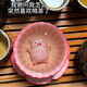Medium quality Ru kiln bubble pig tea pet ornaments can be used for raising tea players, tea tray decorations, cute and creative tea tray decorations, lard jelly powder Ru tea pet/incense road_bubble pig simple decoration