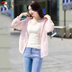 Specht Sommer Sonnenschutzkleidung 2025 Neue dünne Mutter Sonnenschutzmittel Frauen im Freien lose All-Match-Jacke Pink dünne Licht XL Empfohlen 90-110jin [Jin gleich 0,5 kg]