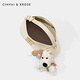 Bag Cinvaikrose Bolsas Crossbody Bag Women's 2025 New Hand Bucket Bag Bagón de lingote de estilo coreano Beige