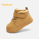 Balabala children's shoes children's sneakers for boys and girls toddler shoes 2025 autumn and winter high-top shoes plus velvet anti-slip 209425144209