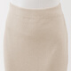 MUJI Women's Milano Ribbed Woven Skirt Long Skirt Women's Fall 25 Women's Clothing BA1QNA5A Off-White L (165/70A)
