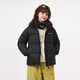 Tambor down jacket for men and women, short removable hood, autumn and winter warm bread coat TE5550370Z Aurora Black 165