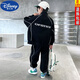 Disney (DISNEY) Boys Autumn Suit 2025 Boys Spring and Autumn New Autumn Handsome Korean Style Sports and Leisure Two-piece Set for Middle and Large Children Black Three-piece Suit Jacket + T-shirt + Pants 120 Recommended size 105-115CM