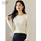 Chushen Chunqiu sweater women's classic round neck stretch slim fit versatile sweater base shirt S53Z071