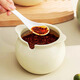 Home KATEI STORY Japanese chili oil special jar household kitchen oil spicy jar food grade seasoning jar high temperature resistant ceramic jar chili oil jar - cream white single piece 700ml