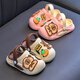 Kapibala Children's Cave Shoes Summer 2025 Nouveau super mignon Sandales de confort extérieur décontractées pour garçons et filles bleu marine 34 - 35 longueur intérieure 20,5 cm