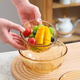 Glass bowl and plate, high borosilicate, high temperature resistance, microwave and refrigeration, fruit plate, soup bowl, vegetable plate, soup bowl, household rice bowl, Yizhuan noodles bowl 1050ML (1 pack)