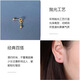 Gold Bean Earrings for Women Pure Gold 999 Pure Gold Earrings Small Gold Bean Ear Hole Earrings for Girlfriend’s Birthday Gift Hook Style + Delivery Gift Box + National Inspection Certificate 4mm Glossy Pair (999 Pure Gold Special Price)