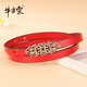 Cinturón de Niu Dangjia para mujeres con hebillas lisas delgadas para la capa de la cabeza Cinturón de piel de vaca para mujeres Nombre de versión coreana retro hueca rojo 6166 hebilla de hueso de pescado 6172 rojo 1.8cm 95 cm