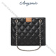 ANYSMIC Bag Women's Bag Luxury Brand Single-Shoulder Diagonal Span Bag Women's 2025 New Genuine Leather Small Flavored Chain Bag Women's Black