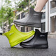 Neue Sommer-Herren-Regenstiefel nicht rutschfeste wasserdichte mittel- und kurze Röhrchen Regenstiefel zum Mitnehmen Reiter Küche Arbeit außerhalb von Wasserschuhen schwarz 41