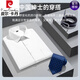 Pier Cardin Algodón de algodón de terciopelo largo de alta gama Camisa de manga corta para hombres 2025 Summer Business informal transpirable y con la piel WZ-DX6624-Purple 2xl 42