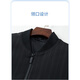 Hengyuanxiang dad jacket men's spring and autumn new middle-aged baseball neckline business casual thin middle-aged and elderly jacket men's clothing Navy blue M 17080-105Jin [Jin equals 0.5 kg]
