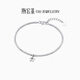 Chao Acer Platinum Star Platinum Bracelet Women's PT950 Bracelet Explosive Bounce Beads Birthday Gift Priced Labor Cost 500 Yuan 4.5g, Chain Length Approximately 15cm + Tail Chain