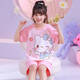 Детская пижама Pure Cotton Cotton Completeed Summer Thin Beaver Ruby Loppy Cartoon Little Girl Home Clothing Set 6629# Pikachu 145 размер 16 рост 138 см.
