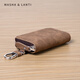 
Masha Lanti [Birthday Gift] 2025 new key bag for men's car key bag waist padlock key chain storage card bag coffee color [boyfriend gift husband father dad
