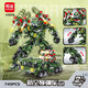 
Mindy Building Block 2 Deformed Mecha Helicopter Tank Deformed Robot Boy Assembly Toy Gift M1 Main Battle Tank Mecha 757 Particle Color Box Pack