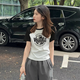 Playboy (Playboy) Frauen reines Baumwoll-Kurzärärmel-T-Shirt für Frauen 2025 Sommer Neues Design Nische Koreaner Loose Raglan Ärmel