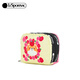 Lessportsac Trendy Trendy Serie süße Welpendrucklagertasche Clutch Geschenke Rose Shiba Inu