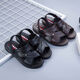 Huilirui [Vietnam Rubber] Korean version of non-slip casual men's sandals comfortable and durable dad's shoes men's sandals new in summer 698 black (anti-slip upgraded version) 39 (suitable for 38)