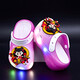 G.DUCK Hello Little Duck Chaussures pour enfants de canard jaune 2025 Été Nouveau Nezha Fashion Head Lighting Sandals Boys Breathable Drag Purple Taille 24