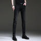 Jie yuepai sommer sommer neuer retro schwarze jeans Männer europäische und koreanische Stil trendy schlanke elastische kleine Füße Hosen Casual Hosen Männer 1049 Grau 28