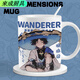 Zixi Yae Godzi Keqing Walnut Mug Anime Second Time Men and Women Ceramic Cup Milk Coffee Water Coaster Pad AA3923 Nasida-Mu Mug Mug (cup + cup lid + spoon)