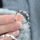 2025 small fresh opening adjustable female twist twist index finger ring plain ring high-end light luxury niche ring twist twist ring