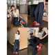 
7cm high-end version yellow white shoes retro small tilted head mandarin duck shoelace casual shoes De training shoes women Forrest Gump shoes 6629 yellow high-end 7cm 33