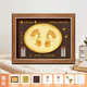 Bonaling Baby Full Moon Memorial Hands and Footprints Baby Hands and Footprints Photo Frame Newborn Hundred Days Fetal Hair Souvenir Years Eve Gift Baby Hands and Footprints [8-inch Walnut Color Frame] Horizontal Version
